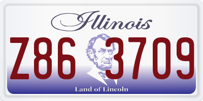 IL license plate Z863709
