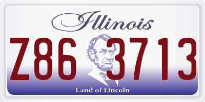 IL license plate Z863713