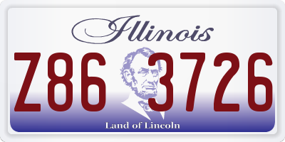 IL license plate Z863726