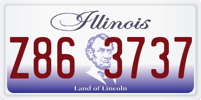 IL license plate Z863737