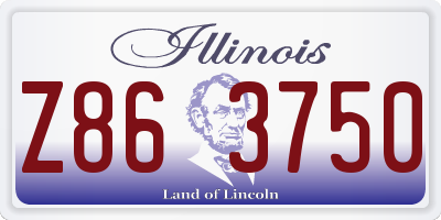 IL license plate Z863750