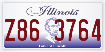 IL license plate Z863764