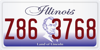 IL license plate Z863768