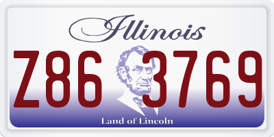 IL license plate Z863769