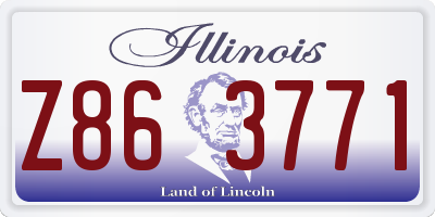IL license plate Z863771