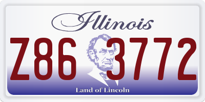 IL license plate Z863772
