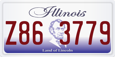 IL license plate Z863779