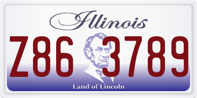 IL license plate Z863789