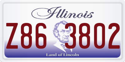 IL license plate Z863802