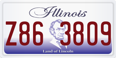 IL license plate Z863809