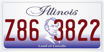 IL license plate Z863822