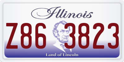 IL license plate Z863823