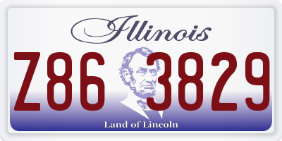 IL license plate Z863829