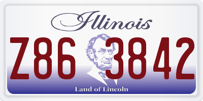 IL license plate Z863842