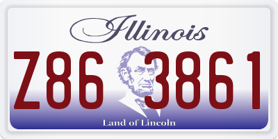 IL license plate Z863861