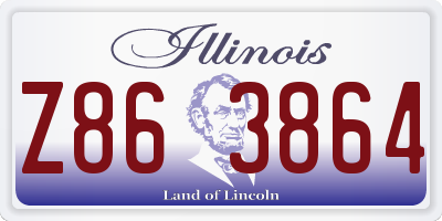 IL license plate Z863864