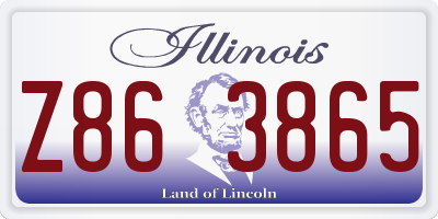 IL license plate Z863865