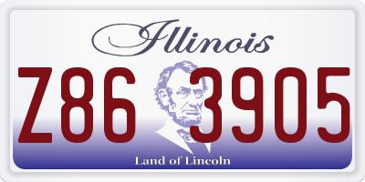IL license plate Z863905