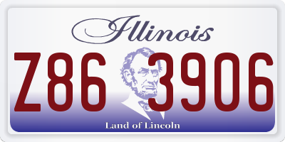 IL license plate Z863906