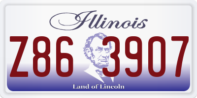 IL license plate Z863907