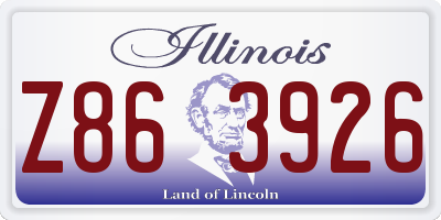 IL license plate Z863926