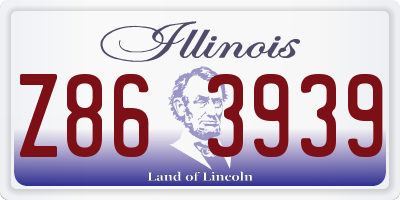 IL license plate Z863939
