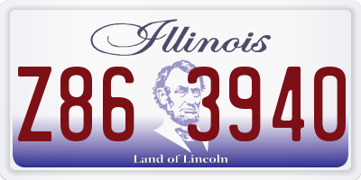 IL license plate Z863940