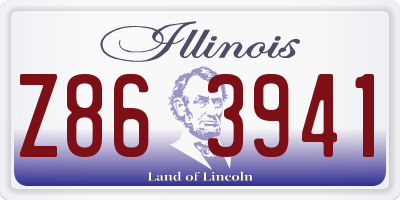 IL license plate Z863941