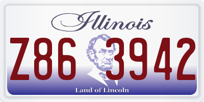 IL license plate Z863942