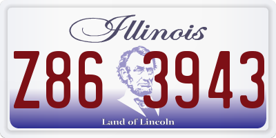 IL license plate Z863943