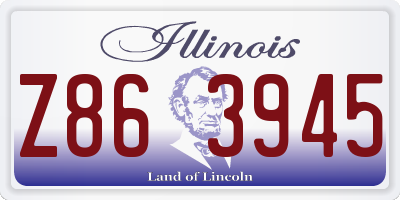 IL license plate Z863945