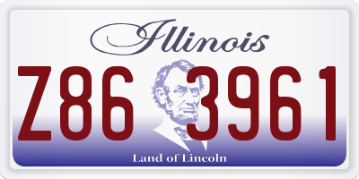 IL license plate Z863961