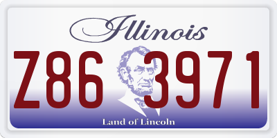 IL license plate Z863971