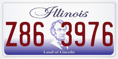 IL license plate Z863976