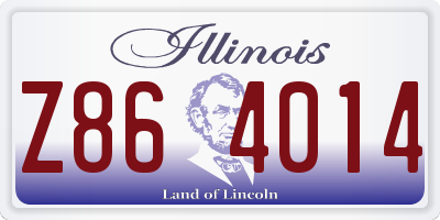 IL license plate Z864014