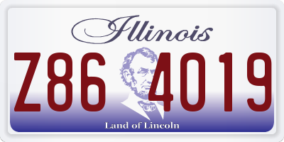 IL license plate Z864019