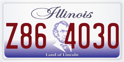IL license plate Z864030