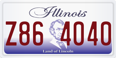 IL license plate Z864040