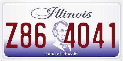 IL license plate Z864041