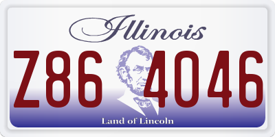 IL license plate Z864046