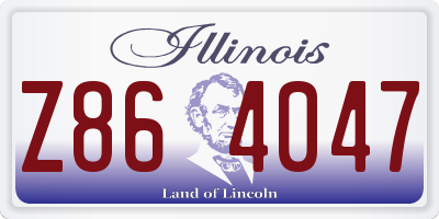 IL license plate Z864047