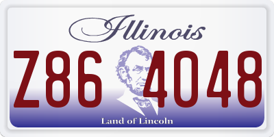 IL license plate Z864048