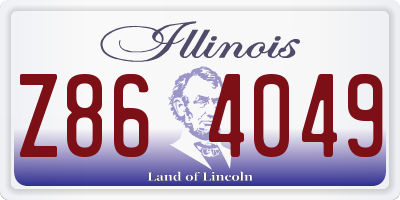 IL license plate Z864049