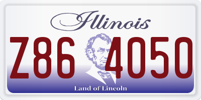IL license plate Z864050