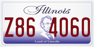 IL license plate Z864060