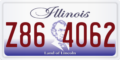 IL license plate Z864062
