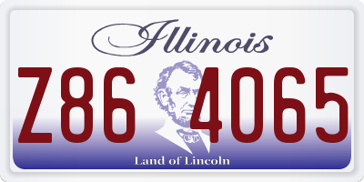 IL license plate Z864065