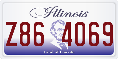 IL license plate Z864069