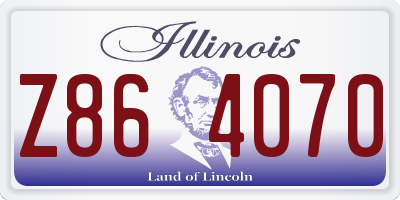 IL license plate Z864070