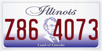 IL license plate Z864073